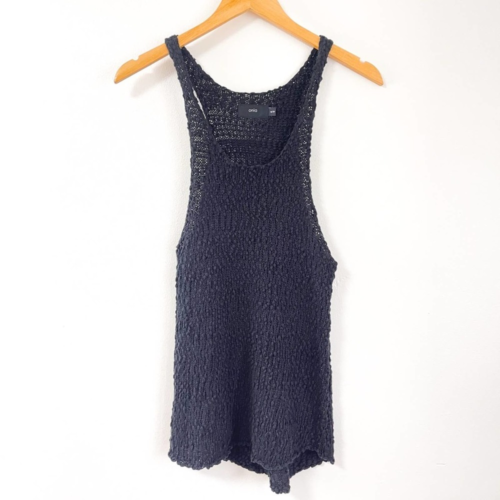 NWOT Onia Black Knit Tank Top - Onia Raquel